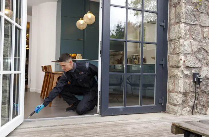 technicien elis pest control traite les fourmis 